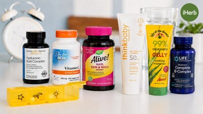 Caption: For summer skincare strategies from the inside out, iHerb has curated six highly-discussed and top-rated essentials. Provided by iHerb