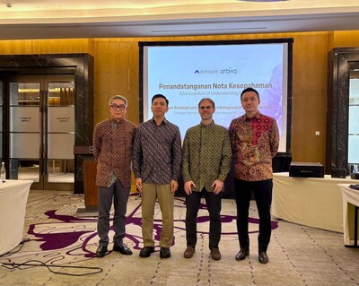 Mr. Kwok Hoong SIU, Chief Executive Officer and Executive Director of Home Control (far left); Mr. Gonzague FRAVAL, Global Market Development & Partnerships at Home Control (second from right); together with partner representatives (PRNewsfoto/Home Control International Limited)