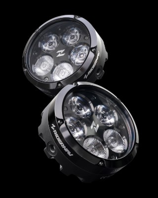 22,000 lumens from a hybrid long-throw and flood beam.
