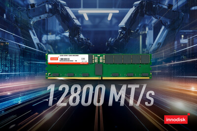 Innodisk introduces the DDR5 12800 MT/s MRDIMM to support the rapid growth of generative AI, large language models (LLMs), and robotics applications.