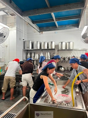 Student Fellows participated in community service with the Hong Kong Sikh community, learning that meaningful impact begins through service.