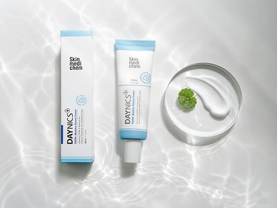 K-Medichem’s premium derma skincare brand DAYNICS’ PDRN-Madeca Derma Cream, formulated with plant-derived PDRN, madecassoside, and K-Medichem’s proprietary patented ingredient NCT.