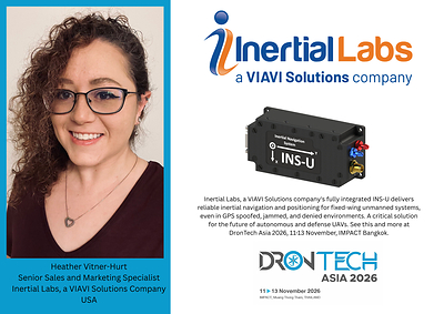Inertial Labs, a VIAVI Solutions company Joins DronTech Asia 11-13 November 2026, Thailand