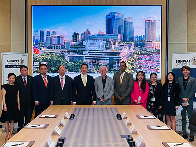 A delegation from CityUHK visits Sunway University, and the two institutions jointly discuss opportunities to broaden cooperation in education and research.