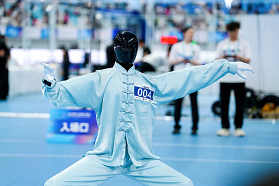 AGIBOT A3 competes in the Tai Chi event