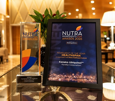 Kaneka Ubiquinol™ was named Ingredient of the Year – Healthspan at the NutraIngredients-Asia Awards 2026, spotlighting mitochondrial health and the emerging “mitoceuticals” category. 