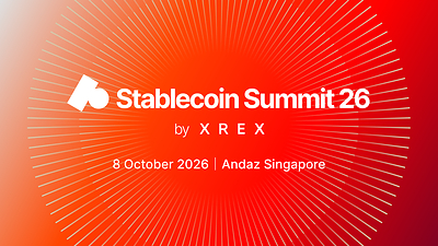Stablecoin Summit 2026 by XREX Group will be held on September 8, 2026, at Andaz Hotel Singapore.