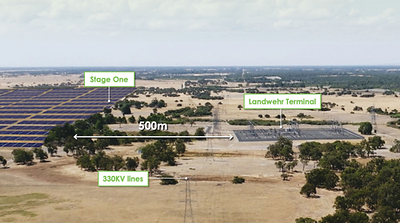 Trina Storage will supply its Elementa utility-scale battery energy storage solution for Stage One of Frontier Energy’s Waroona Renewable Energy Project in Western Australia. Image Credit: Frontier Energy