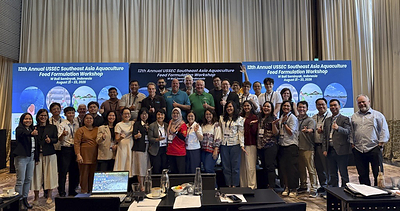 USSEC, industry experts and participants at the 12th Annual Southeast Asia Aquaculture Feed Formulation Workshop.