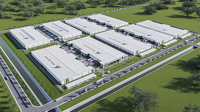 Project perspective of “KCN Song Than 3”, spanning 21.9 hectares and expected to add more than 130,000 sqm of high-quality, LEED standard-accredited industrial space to the market.
