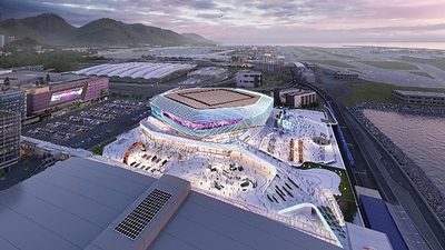 AWE Phase 2 upper Arena will accommodate more than 20,000 spectators.