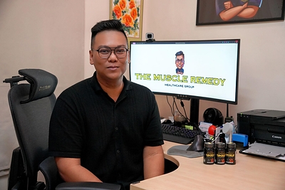 Mr Salman Fitri (founder) of The Muscle Remedy Pte Ltd