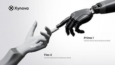 Xynova dexterous hands: Flex 2 & Prima 1