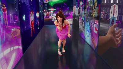 The character She from the animated movie PAPmusic-Animation for Fashion in the new “IS IT JUST A GAME?” music video, the third musical chapter revealing new clues about PAPgame.
