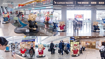 Cathay 80th Anniversary Classic Uniform Bears have landed at Hong Kong International Airport Cathay 80th Anniversary Classic Uniform Bears have landed at Hong Kong International Airport