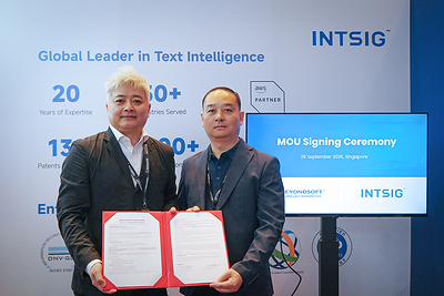 INTSIG and Beyondsoft Singapore signed a MOU at Cloud & AI Infrastructure Asia 2026 INTSIG and Beyondsoft Singapore signed a MOU at Cloud & AI Infrastructure Asia 2026