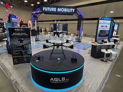 AQLS Inc. showcases its turnkey AI UAV mission systems, including heavy-lift multirotor and hybrid VTOL platforms, at the Taiwan Expo USA in Dallas. AQLS Inc. showcases its turnkey AI UAV mission systems, including heavy-lift multirotor and hybrid VTOL platforms, at the Taiwan Expo USA in Dallas.