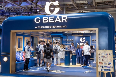 The G Bear Pop-up Store at NBA House with its limited-edition merchandise was a popular draw.