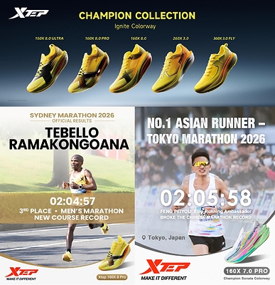 Product images for the 160X8.0series, athlete quick-response poster