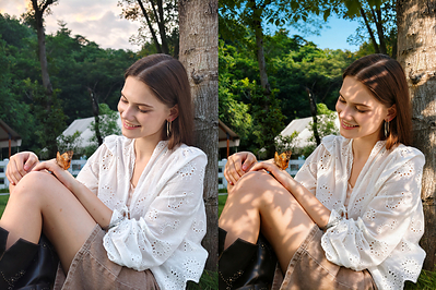 AI Creative Camera on vivo V80 makes adding Glow, Sunlight, or Top Lighting effects easier than ever. AI Creative Camera on vivo V80 makes adding Glow, Sunlight, or Top Lighting effects easier than ever.