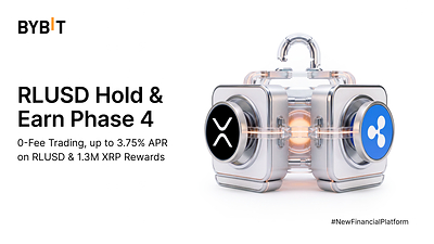 Bybit Renews RLUSD Hold & Earn Phase 4 with 1.3 Million XRP Rewards and Zero Fee Bybit Renews RLUSD Hold & Earn Phase 4 with 1.3 Million XRP Rewards and Zero Fee