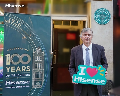 Iain Logie Baird attends Hisense’s 100 Years of Television Celebration at Bar Italia on 25 October, 2026.