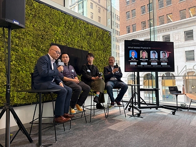 Right to left: Bernard Moon, Co-Founder and Managing Partner of SparkLabs Group, Jeff Tao, Director of AI Infrastructure at Citi; Dr. Vandon Duong, Principal at DCVC; and Kosuke Yusa, GP and Head of Investment at Open Network Lab Fund, DG Incubation, Inc. 