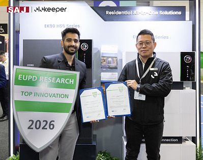 SAJ Electric presented with EUPD Research Top Innovation Australia 2026 award at All-Energy SAJ Electric presented with EUPD Research Top Innovation Australia 2026 award at All-Energy