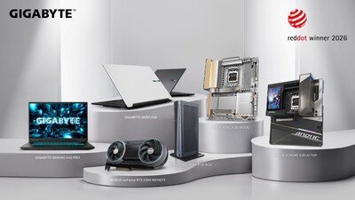 GIGABYTE、AI製品ラインナップ全体でレッド・ドット・デザイン賞を受賞 (PRNewsfoto/GIGABYTE)