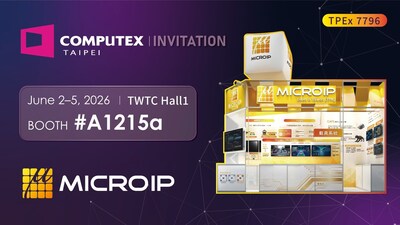 MICROIP will exhibit grandly at COMPUTEX 2026 in Taipei World Trade Center Hall 1 (Booth A1215a), debuting the "AI Vehicle System Business Group" and the AIVO and XEdgAI dual software platforms for the first time.