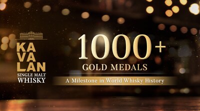 Kavalan、金メダル1,000個の節目を達成：最も受賞歴のあるウイスキーを発表