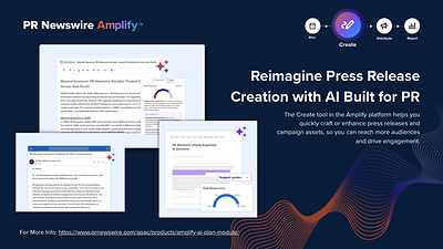 PR Newswire Amplify™ - 作成（Create）モジュール：PRコンテンツ作成のためのAI搭載ツールを紹介
