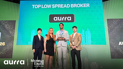 Aurra Markets Receiving Top Low Spread Broker Award in Money Expo Abu Dhabi 2026 Aurra Markets Receiving Top Low Spread Broker Award in Money Expo Abu Dhabi 2026