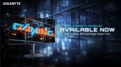 GIGABYTE、滑らかな映像美を実現する32インチ 240Hz QD-OLED 4Kゲーミングモニター「MO32U24」が発売開始