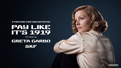 SKF Pay like it's 1919 - with your energy savings. Global campaign featuring Greta Garbo and SKF Magnetic bearing solutions.