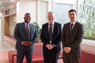 Guided by a shared belief in every student’s potential, ISHCMC’s leadership carries forward a legacy of learning and possibility. From left: Mr. Kohulan Jeganathan, High School Principal; Mr. Marco Longmore, Head of School; and Mr. Anthony Mulson, Middle School Principal.