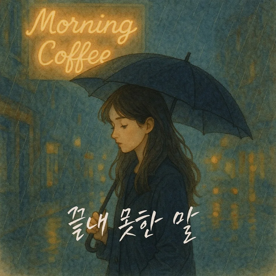 /사진=Winner J 제공, 가을 감성 자극하는 모닝커피의 새 싱글 '끝내 못한 말' 이미지