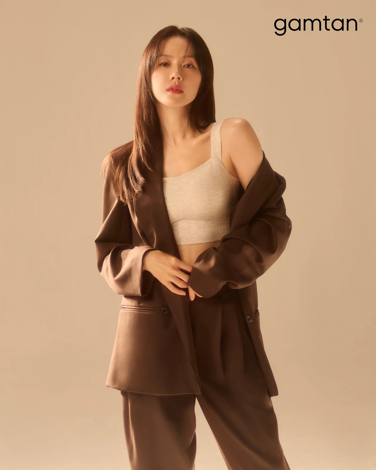/사진=㈜그리티, 감탄 멜란지 골지 25FW 화보