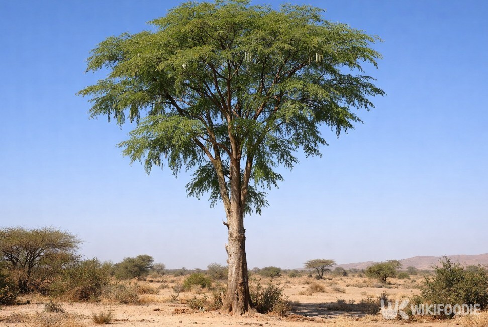 건조한 토양에서도 자라는 모링가 나무다. / 위키푸디