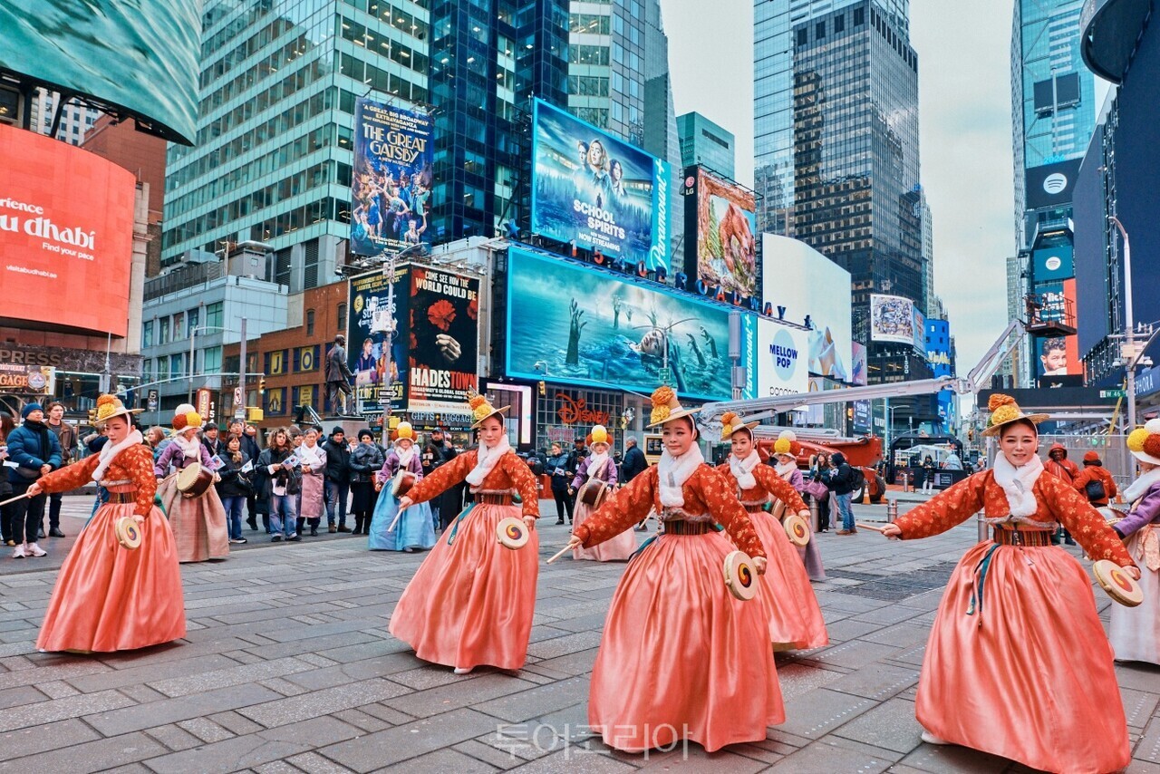 국가유산진흥원 예술단의 특별공연을 뉴욕에서 선보였다/사진-국가유산청
