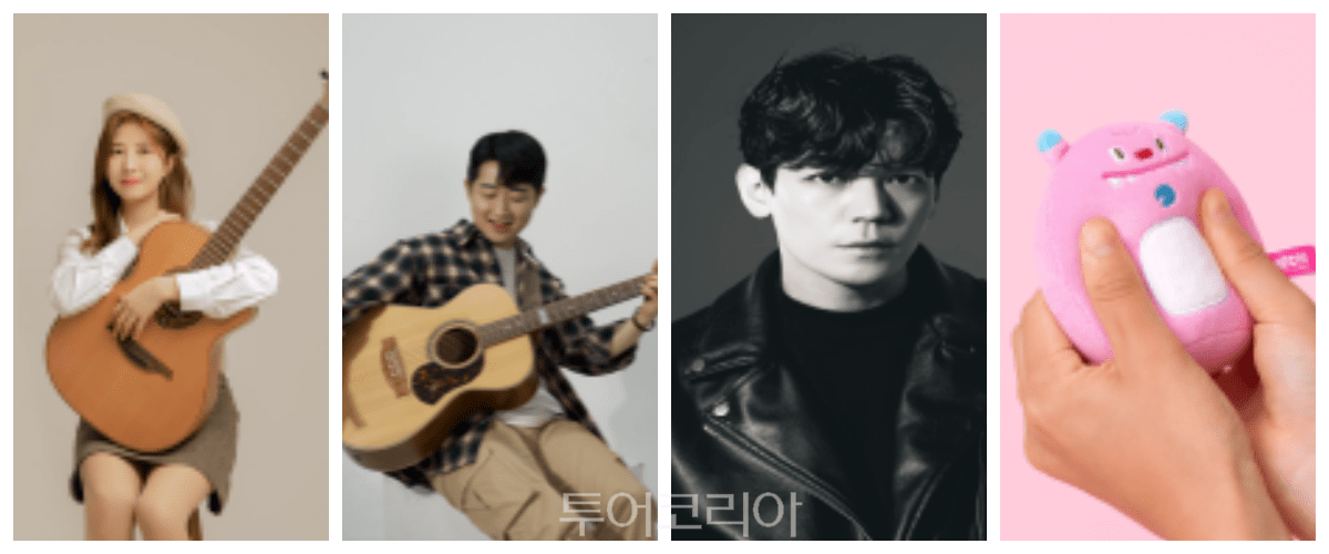 소규모 공연이 요일별로 열린다. (좌측부터)슈가박스(2.15.일), HOOON(2.16.월), 사운드힐즈(2.18.수). 우측 끝은 '해치 굿즈'