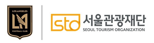 손흥민 소속 LAFC 로고(좌), 서울관광재단 로고(우)