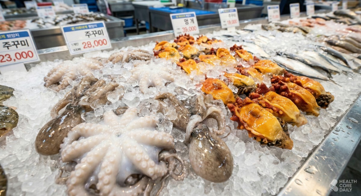 기사 이해를 돕기 위해 제작된 수산물 AI 이미지.