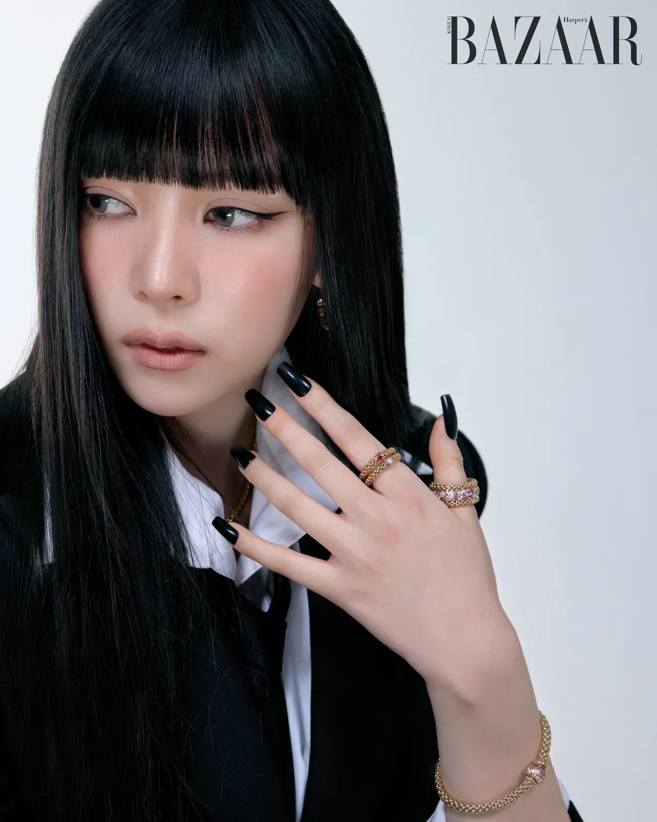 /사진=FOPE, 미야오 나린 '하퍼스 바자' 3월호 화보 공개