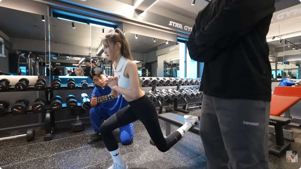 키오프 하늘 운동. / 유튜브 '김종국 GYM JONG KOOK'