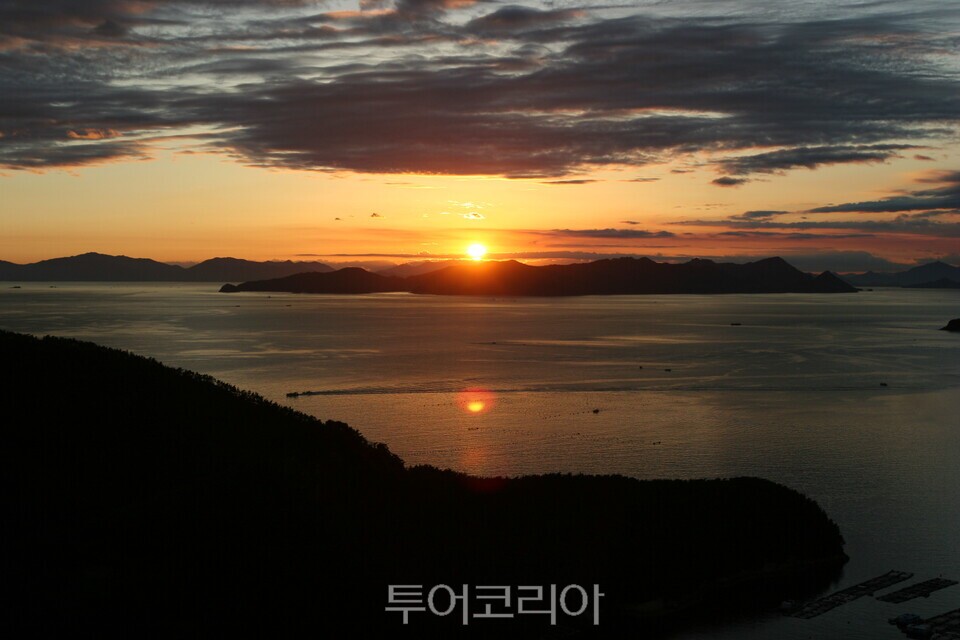 통영 상도(사랑도) 노을/사진=통영시