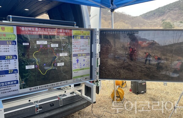 ▲통합지휘본부 설치·운영. /사진-중부지방산림청