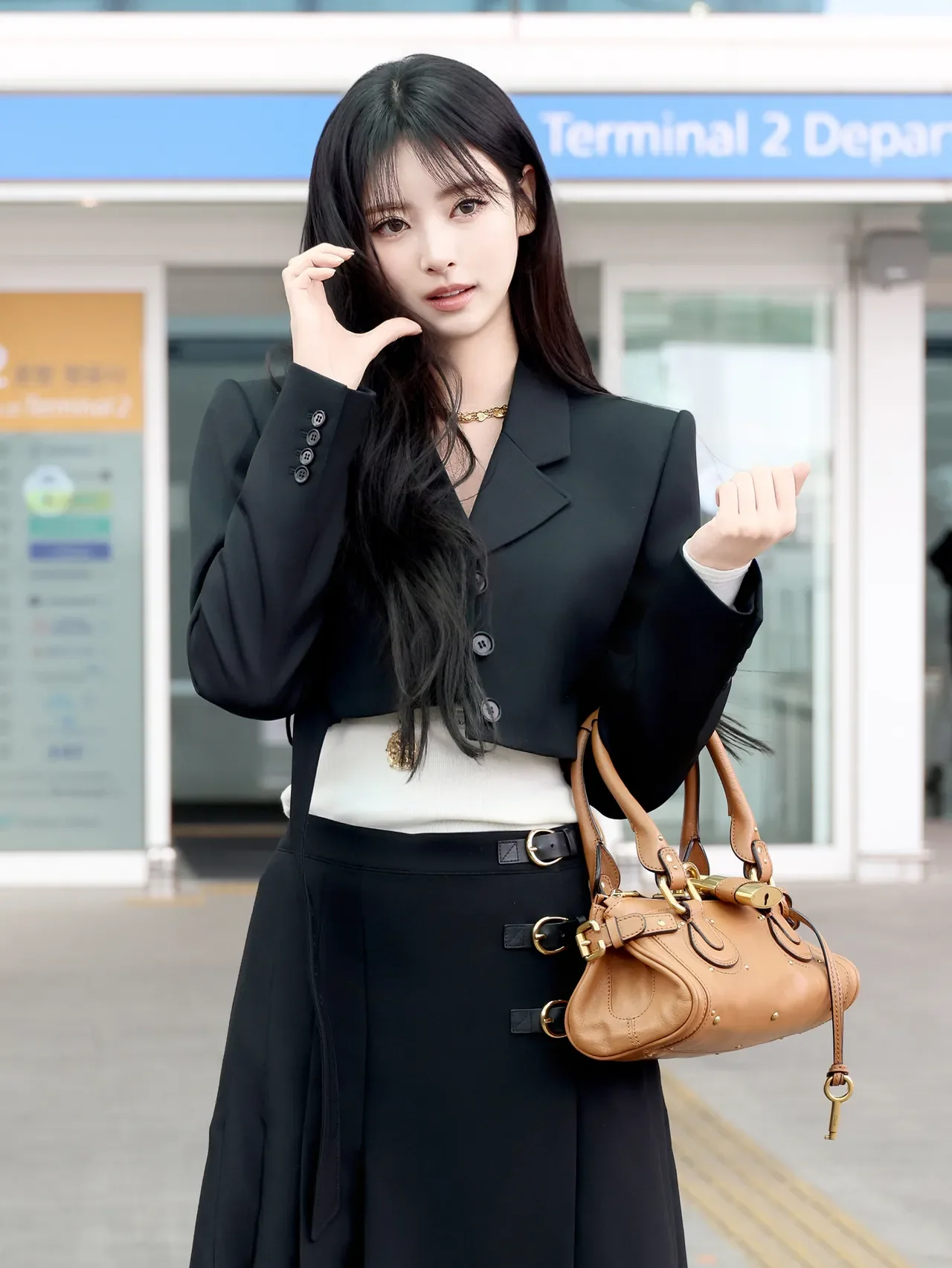 /사진=끌로에 안나, '26 윈터' 쇼 참석 파리 출국