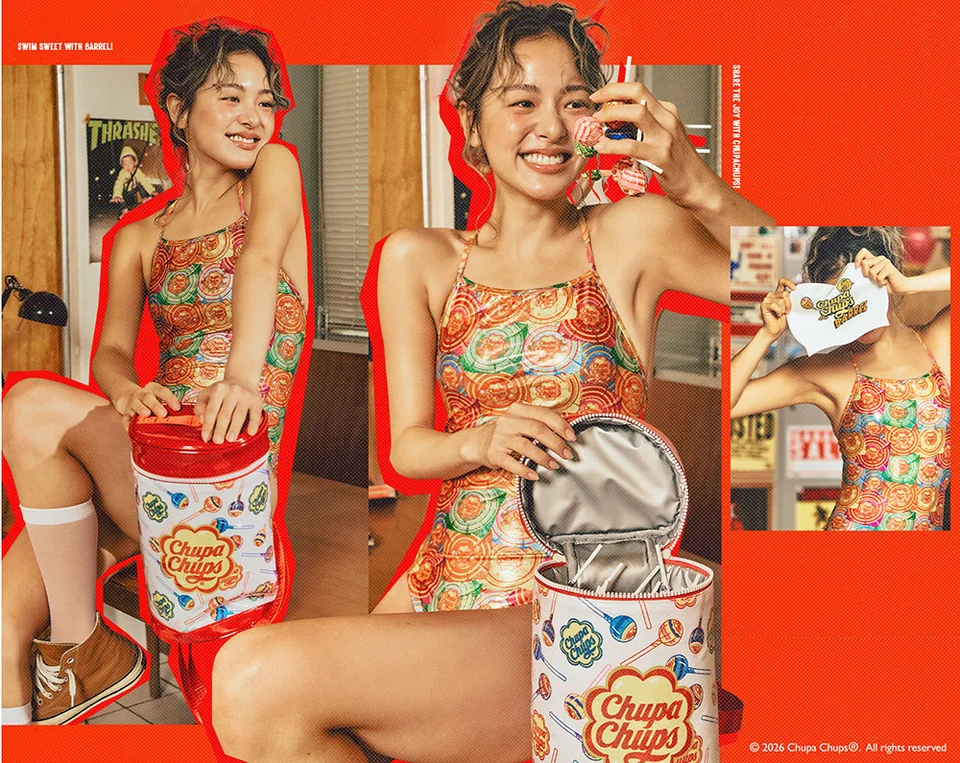 /사진=배럴, '츄파춥스' 협업 스윔 컬렉션 출시