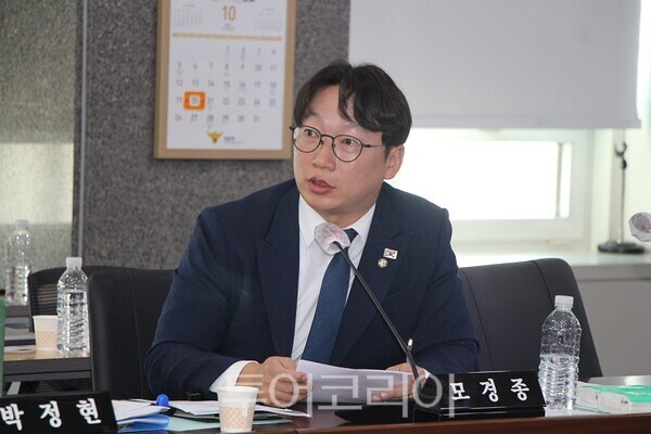 모경종 의원이 20일 오후 열린 국회 행정안전위원회 인천경찰청 국정감사에서 질의를 하고 있다. 2025.10.20. / 투어코리아 이창호 기자